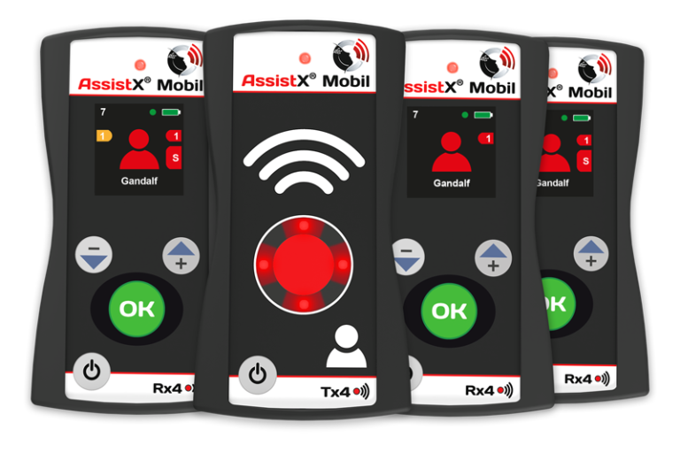 AssistX Mobile transmitter and receiver group